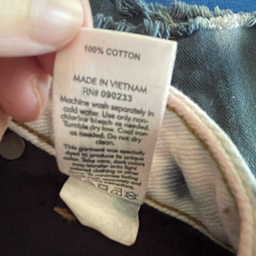 PacSun High Rise Festival Cutoff Denim Shorts Tie Dye Size 26 - Picture 7 of 9